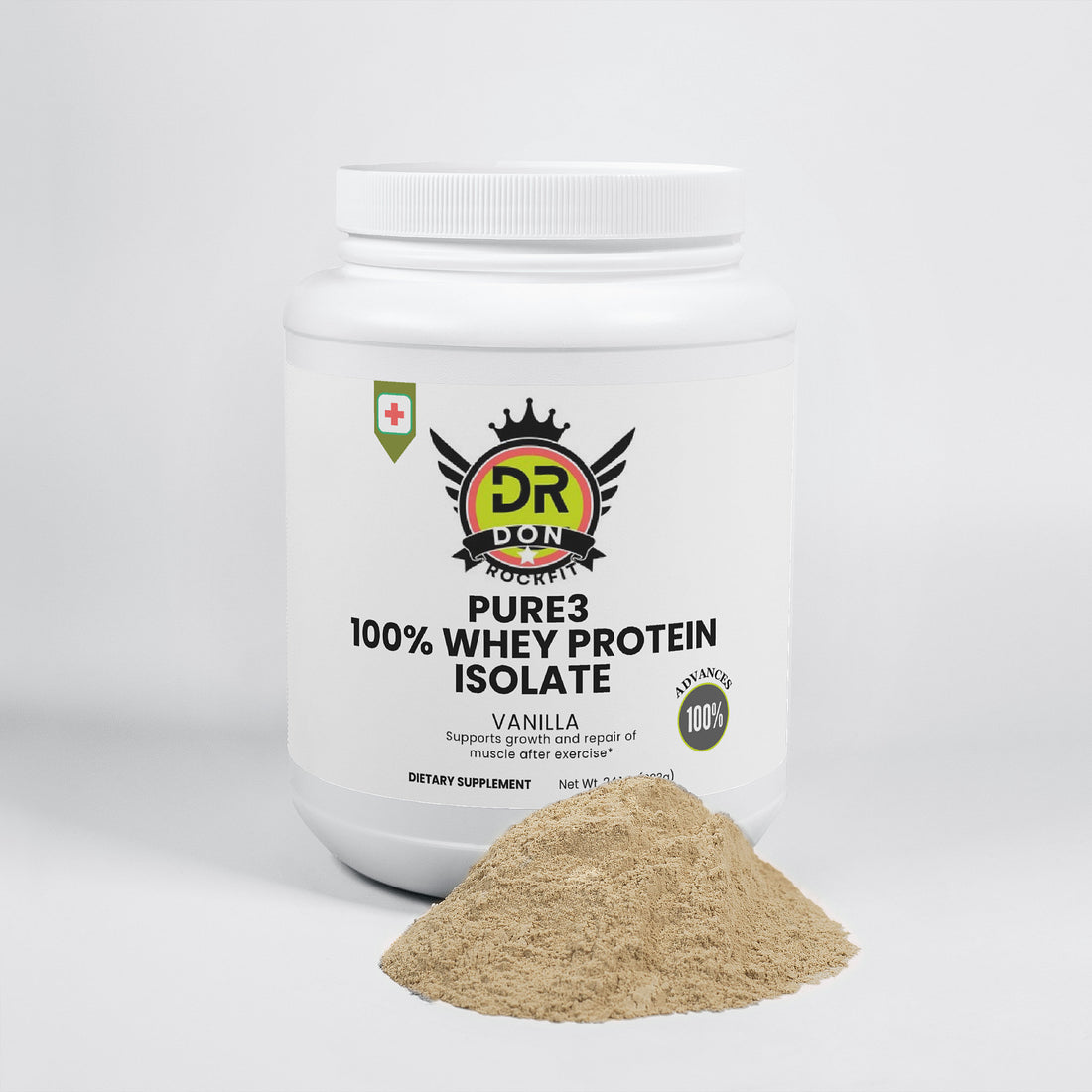 Pure3 100% Whey Protein Isolate (Vanilla)
