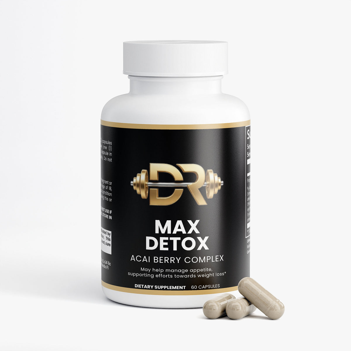 Cleanse Max Max Detox Acai Capsules – Fiber Cleanse & Digestive Support Formula