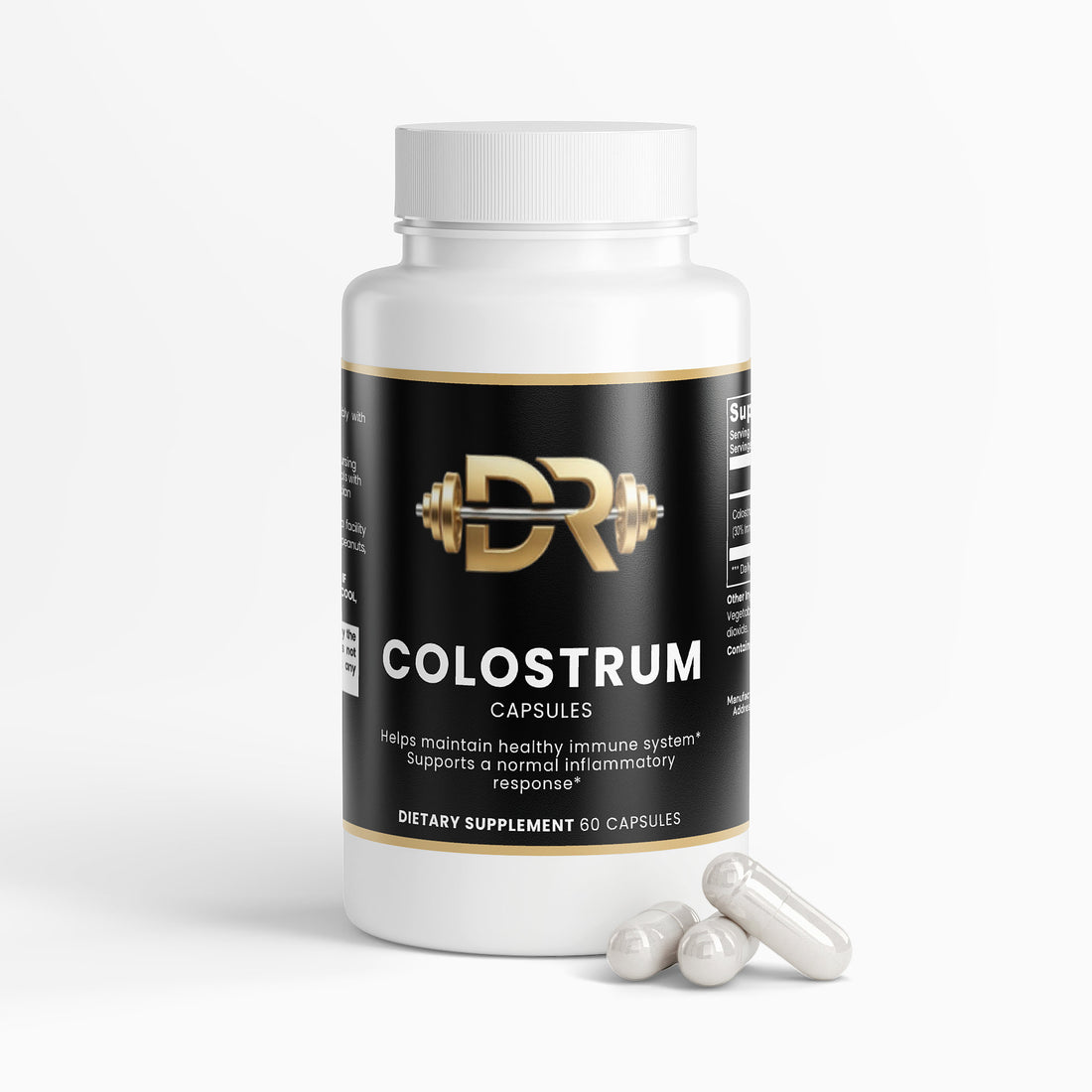 Colostrum Capsules 500mg 30% IgG — Immune Defense, Gut Health & Recovery | Premium Bovine Source