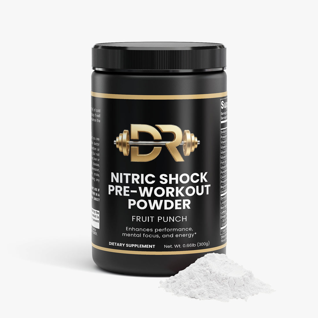 Nitric Shock Pre-Workout Powder Fruit Punch – Energy & Muscle Pumps