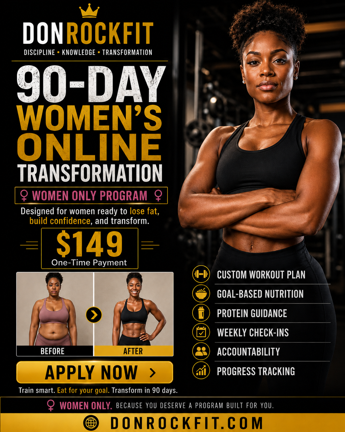 DONROCKFIT 90-Day Women’s Online Transformation